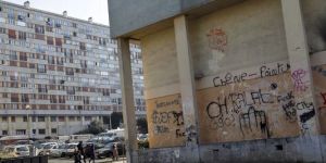 Clichy-sous-Bois, an infamous banlieue to the east of Paris.  Note the 