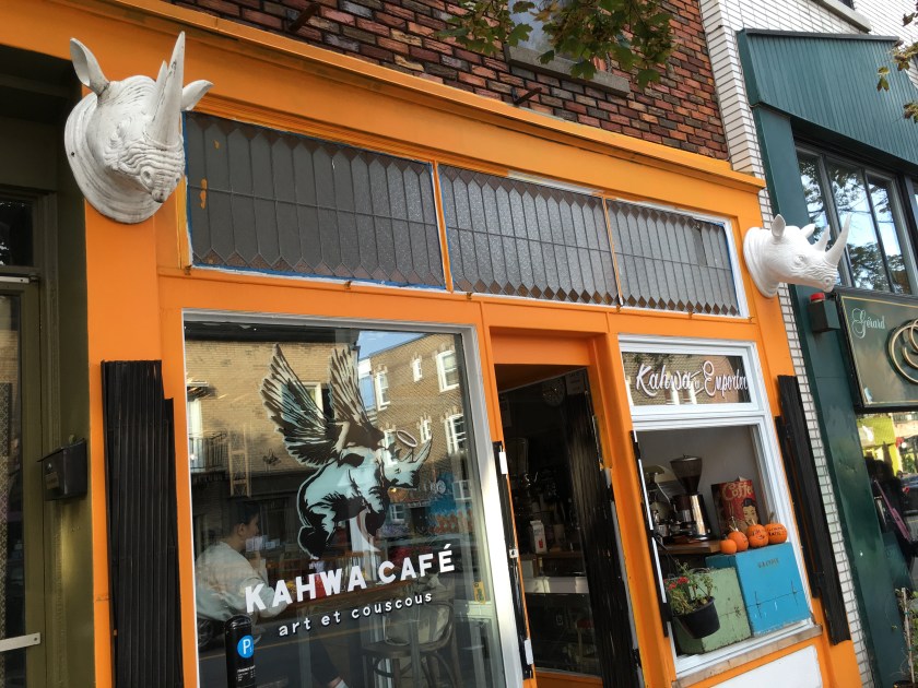 The Kahwa Café, in the Plateau district of Montreal. Picture by me.