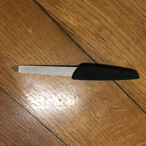 A nail file. Picture source: me.