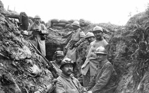 french soliders trench