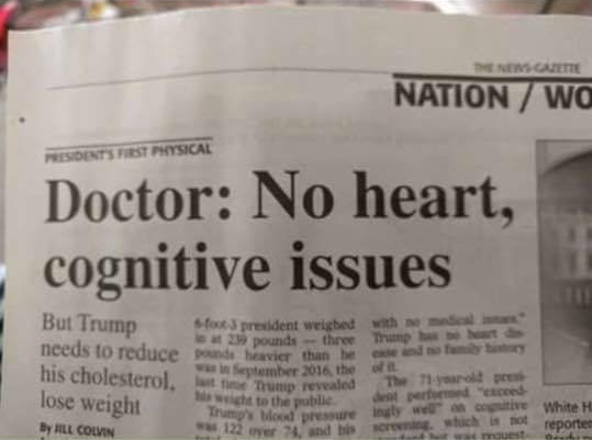 Ambiguity II: Trump, cognitive issues, and no&nbsp;heart
